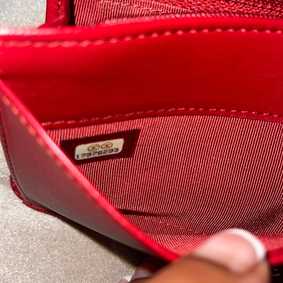 Authentic Chanel red WOC after market chain added - Picture 7 of 11